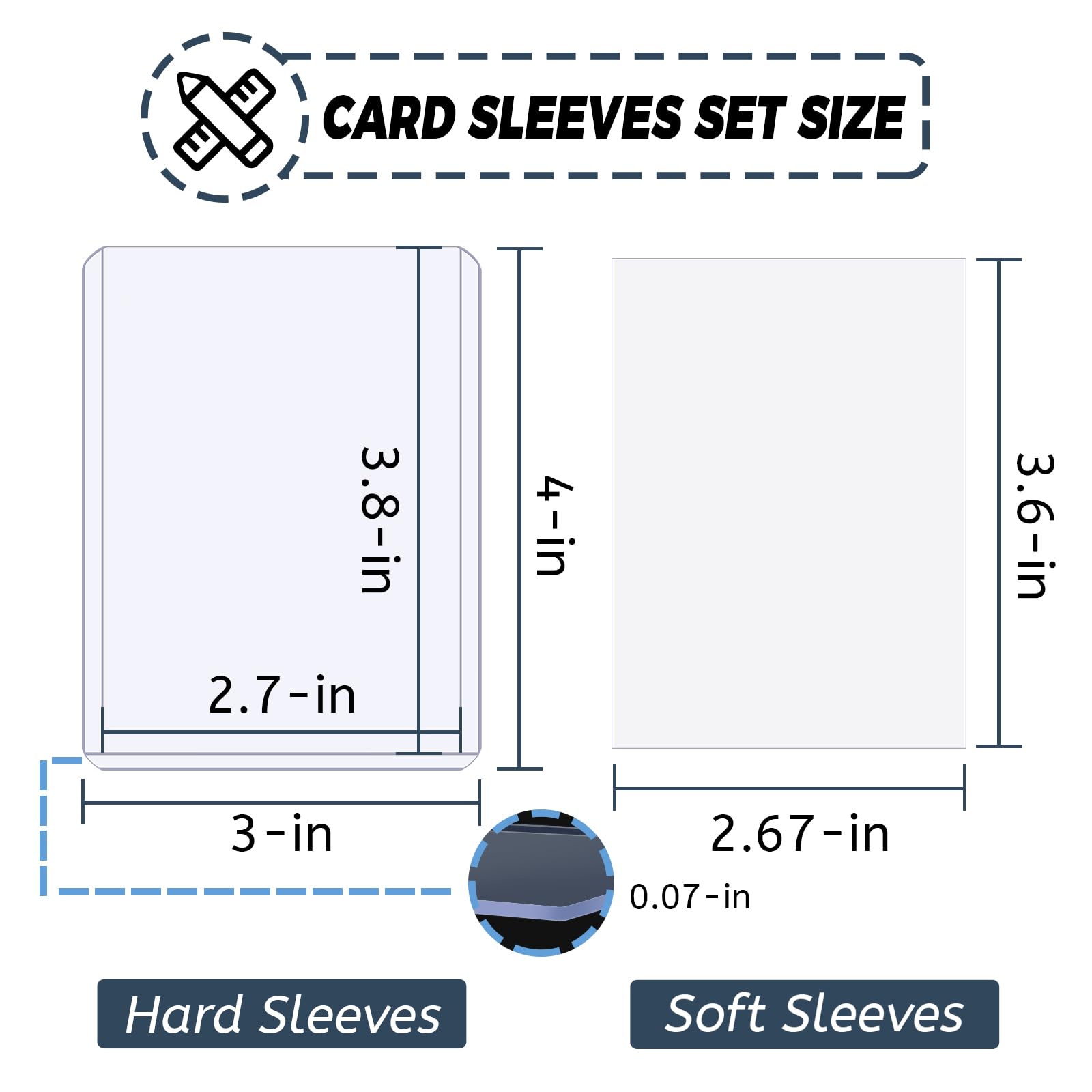 100-300pcs Card Sleeves Hard S – Card Penny Sleeve recenzja i cena