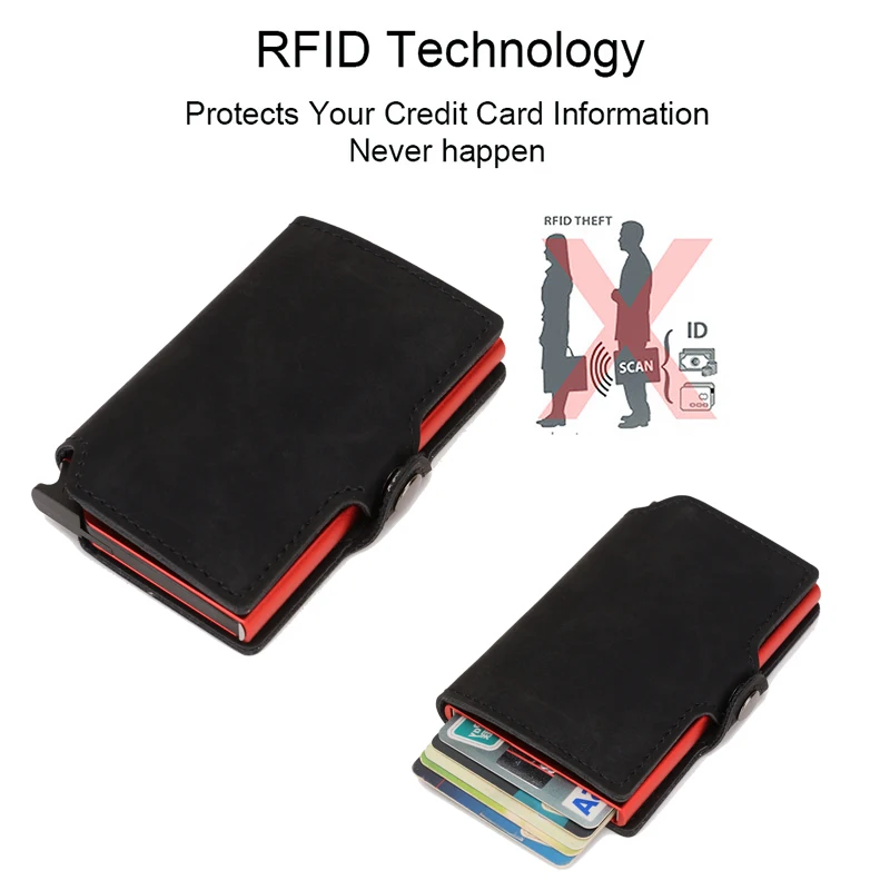 Slim Business Card Holder Men  – Card Top Loader recenzja i cena