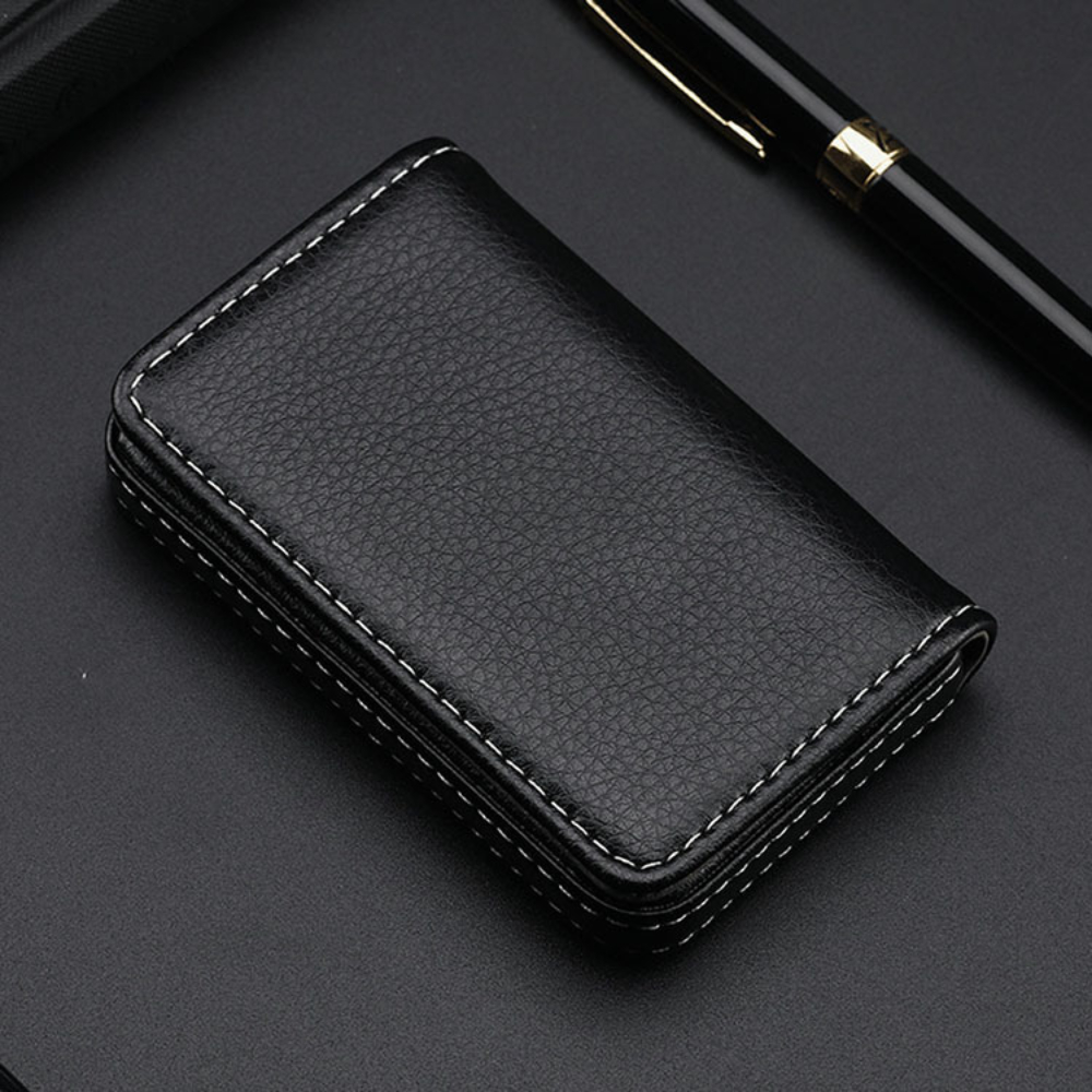 Sized Stitched PU Leather Cred – Card Top Loader recenzja i cena