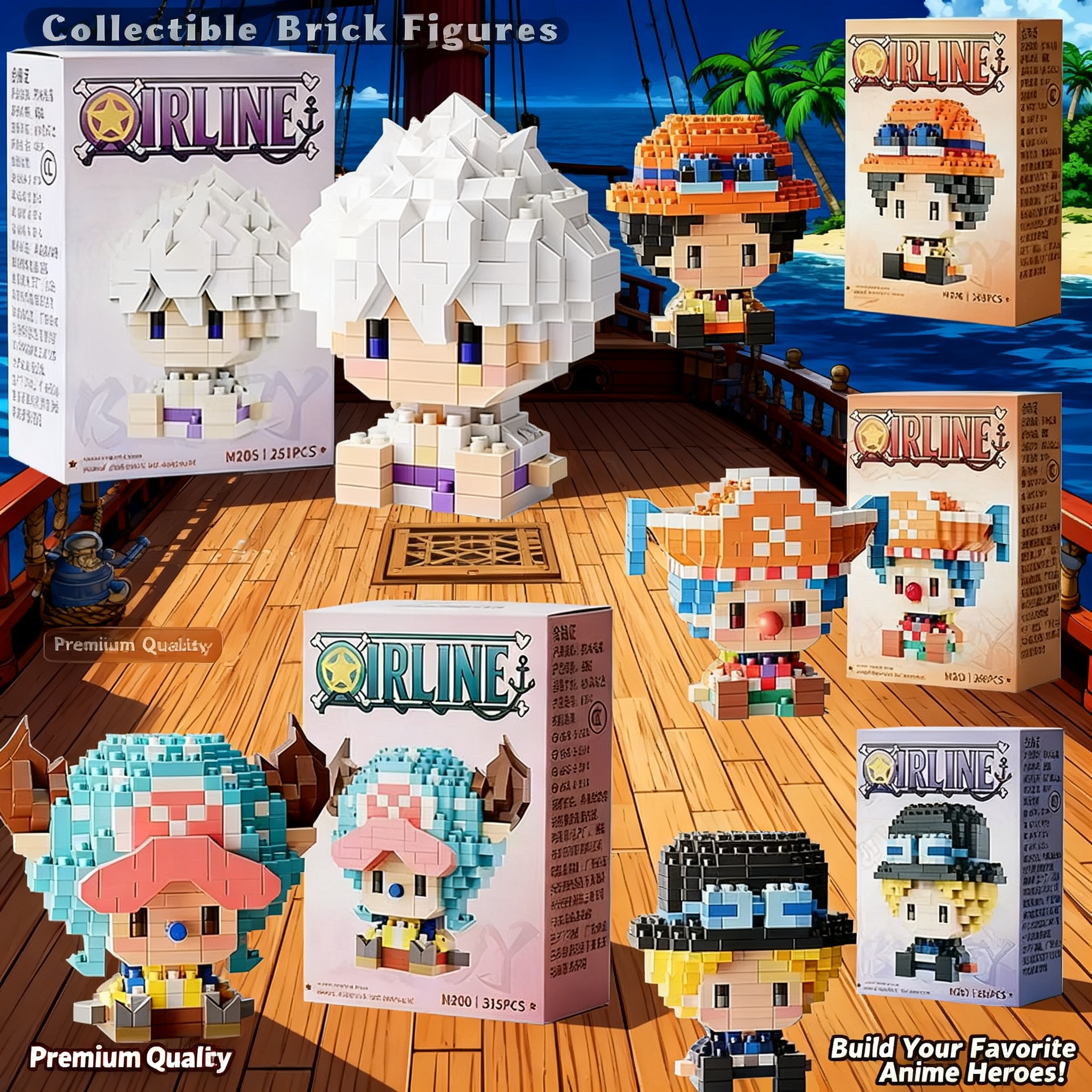 One Piece Anime Sun God Nika L – Building Block Mini recenzja i cena