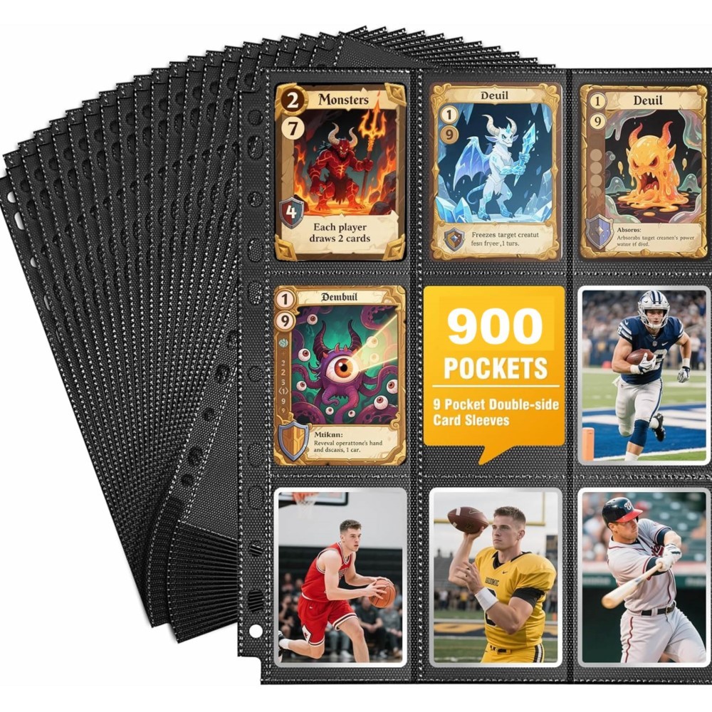 50Pack 900 Pockets Trading Car – Trading Card Binder recenzja i cena
