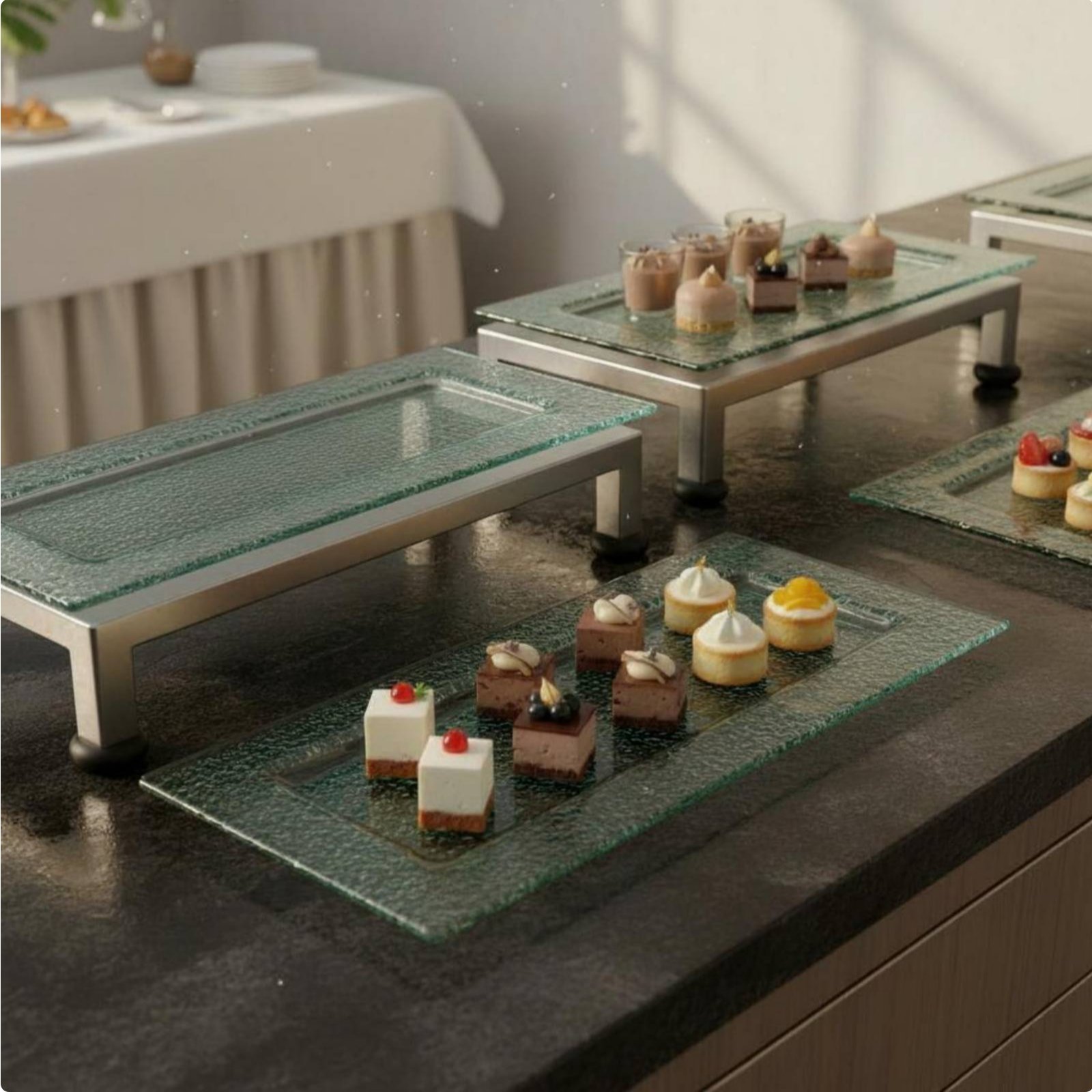 3-Tier Serving Stand Multifunc – Display Risers Set recenzja i cena