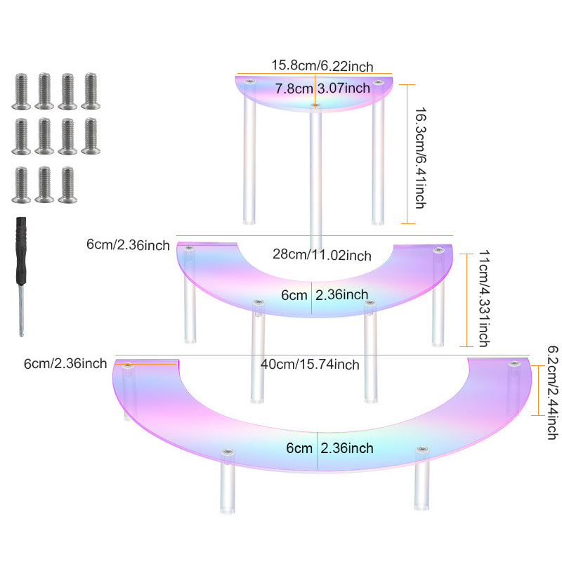 1 set 3 Tier Acrylic Display R – Display Risers Set recenzja i cena