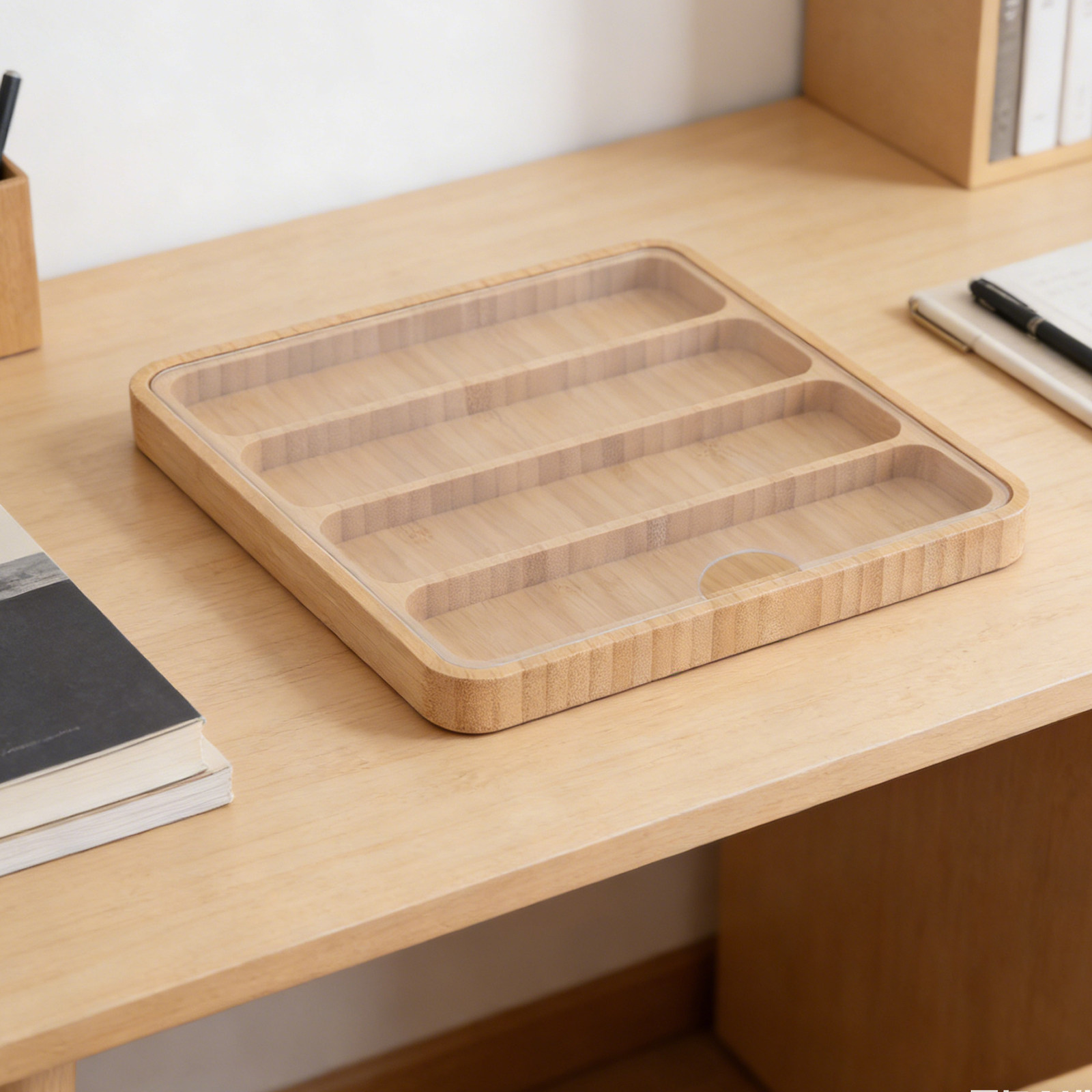 Bamboo Watch Band Storage Box  – Display Case Acrylic recenzja i cena