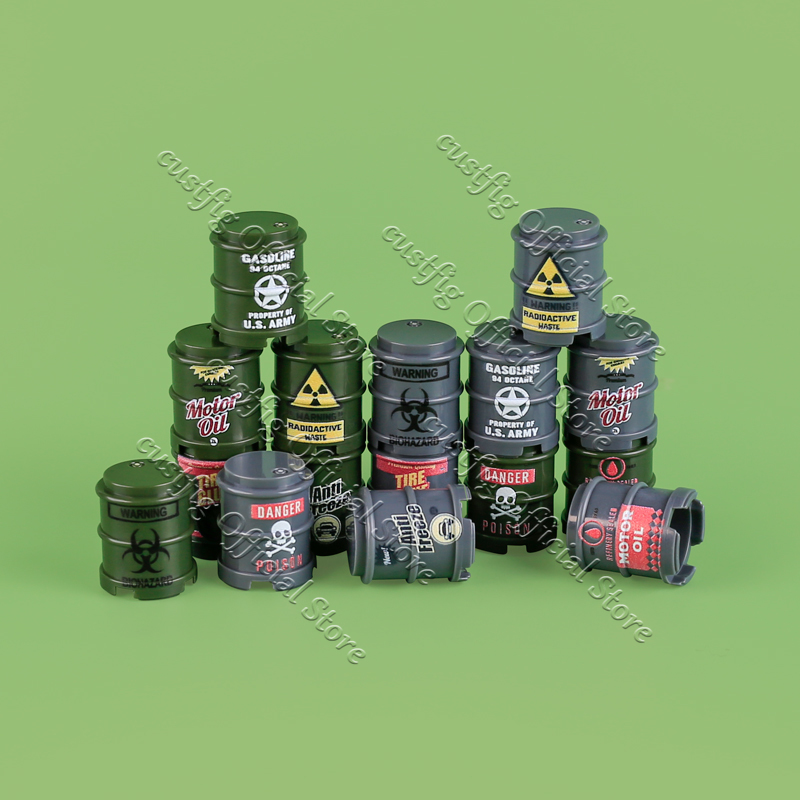WW2 Military Oil Drum Fuel Tan – Lego Minifigure Holder recenzja i cena