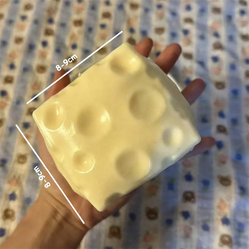 ◑Jumbo Cheese Cube Stress Ball – Fidget Cube Original recenzja i cena