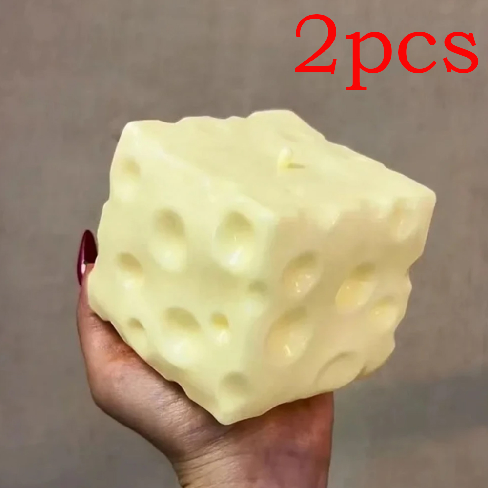 ◑Jumbo Cheese Cube Stress Ball – Fidget Cube Original recenzja i cena