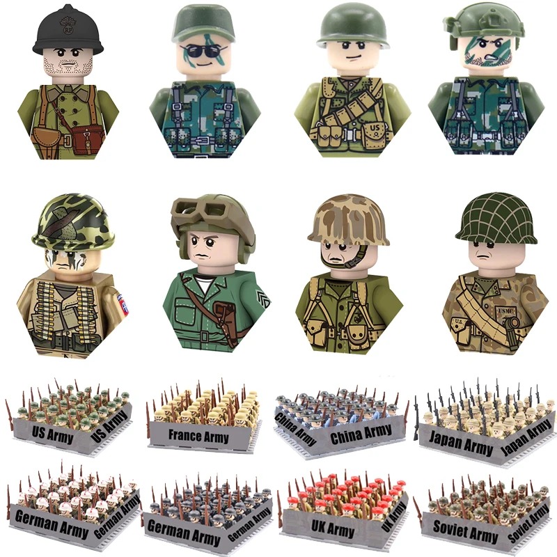 World War II military soldier  – Building Block Mini recenzja i cena