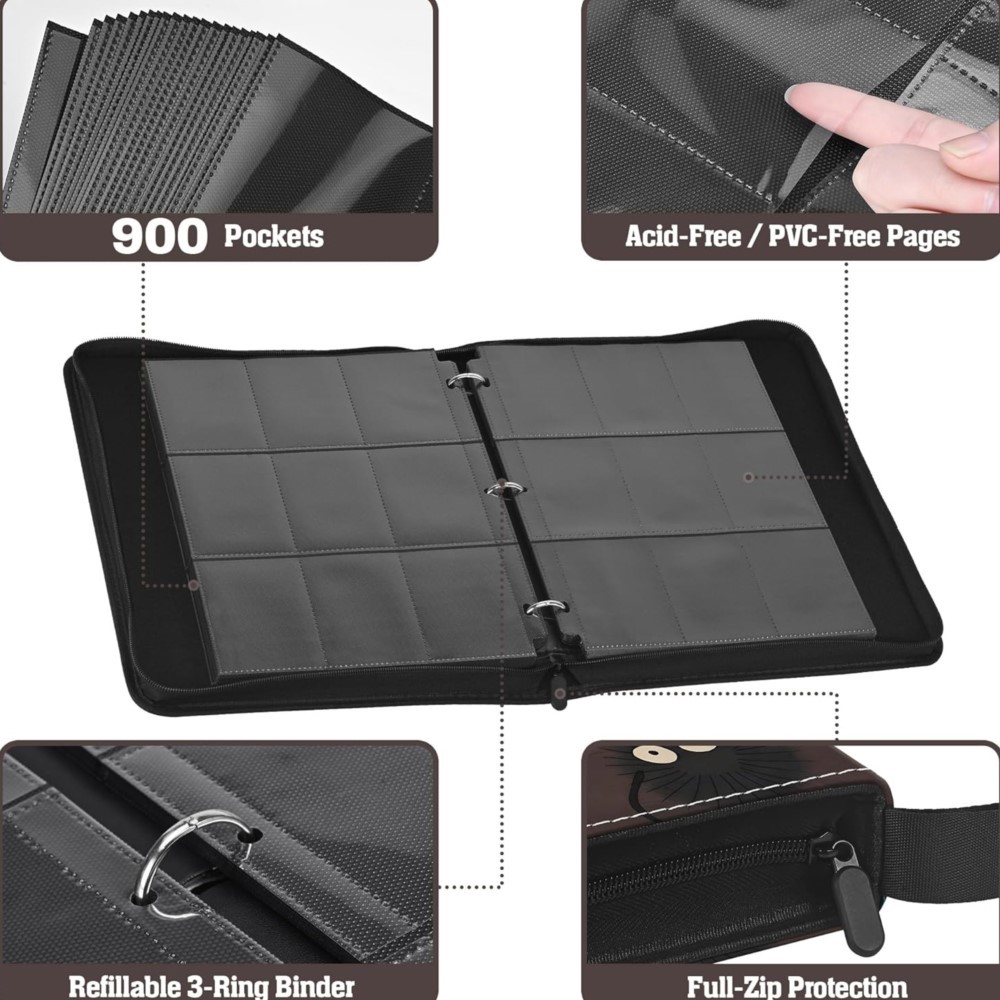 900 Pockets Card Binder Album  – Pokemon Binder Card recenzja i cena