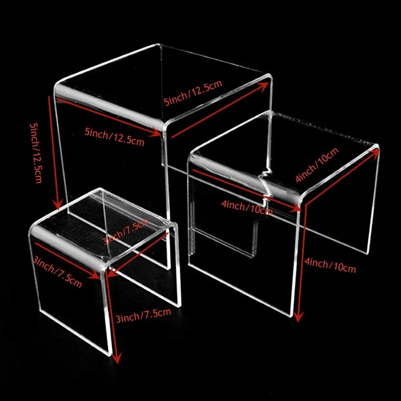 6pcs/Set Acrylic Display Stand – Display Risers Set recenzja i cena