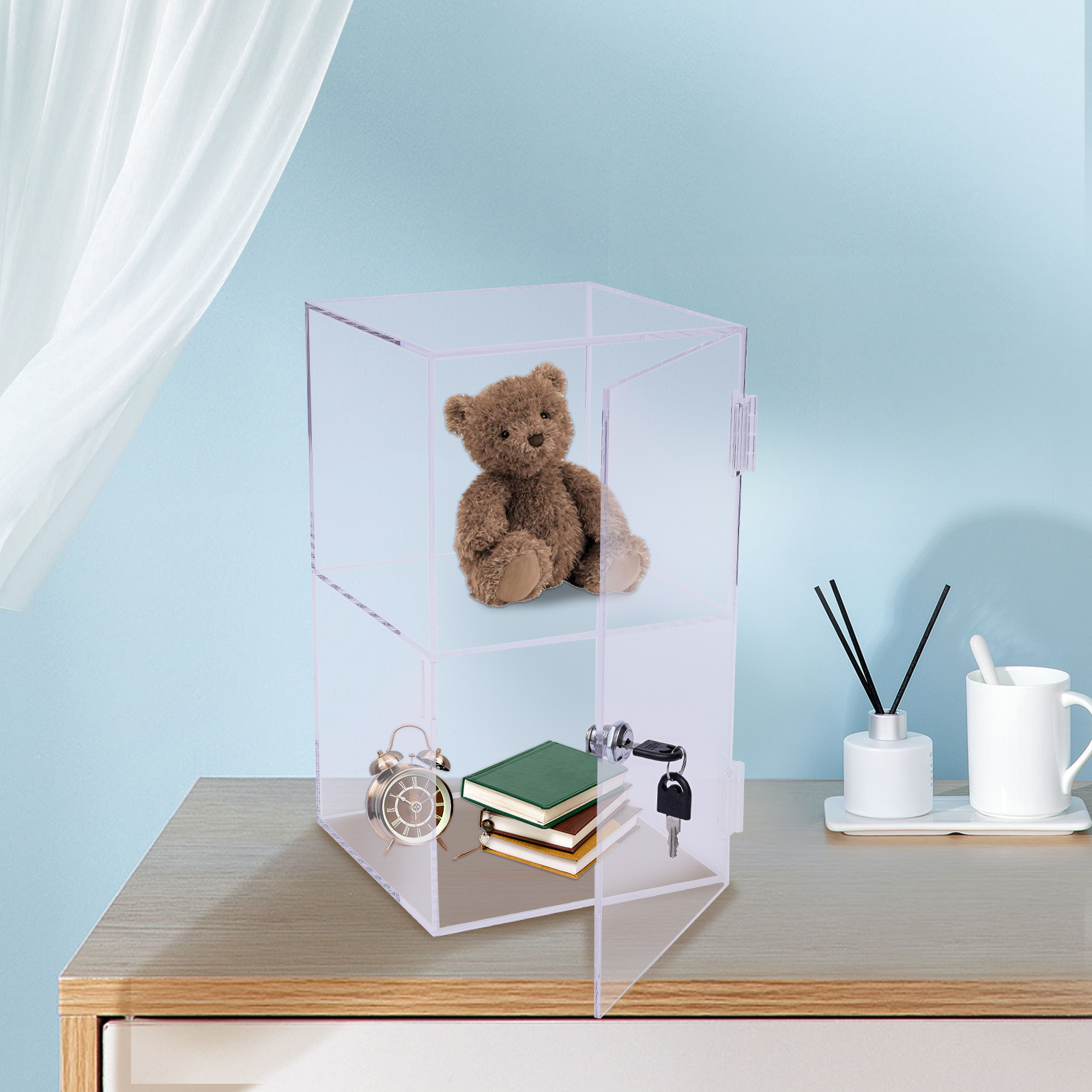 Transparent Acrylic 20x20x35cm – Display Case Acrylic recenzja i cena