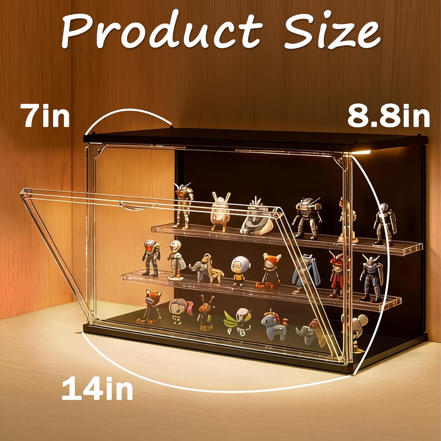 3-Tier Stackable LED Display C – Display Case Acrylic recenzja i cena