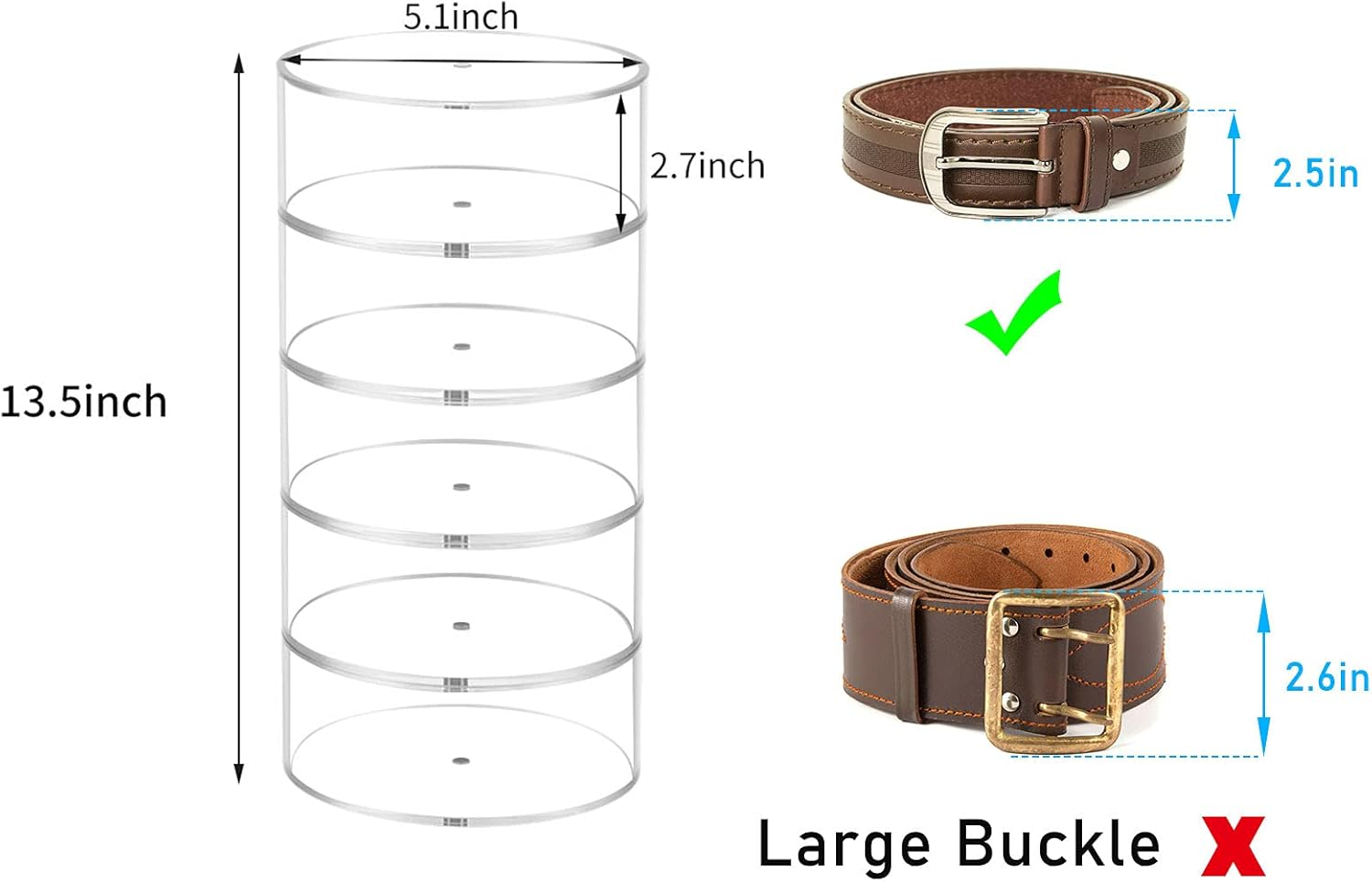 Belt Organizer, Acrylic Displa – Display Case Acrylic recenzja i cena